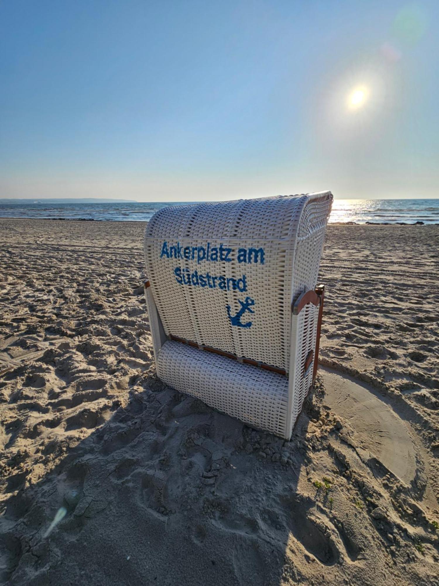 Ankerplatz Am Suedstrand, Fewo Mit 2 Schlafzimmer Und Eigenen Strandkorb Binz Ngoại thất bức ảnh